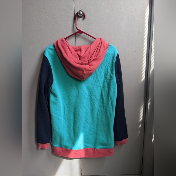 Lands End Serious Sweats Long Sleeve Button Hoodie - Picture 5 of 7